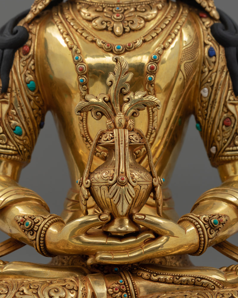 Sacred Five Bodhisattva Set Statue | Gold Gilded Buddhist Art