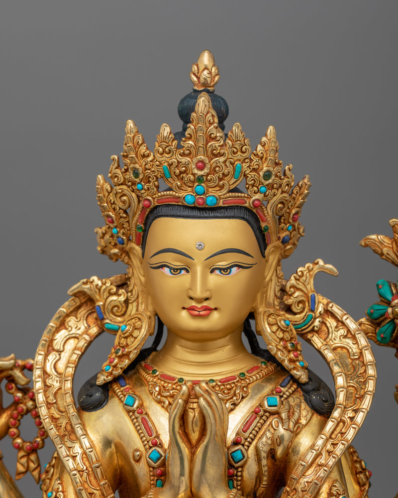 Avalokiteshvara Chenresig Bodhisattva Statue | Embodiment of Compassion