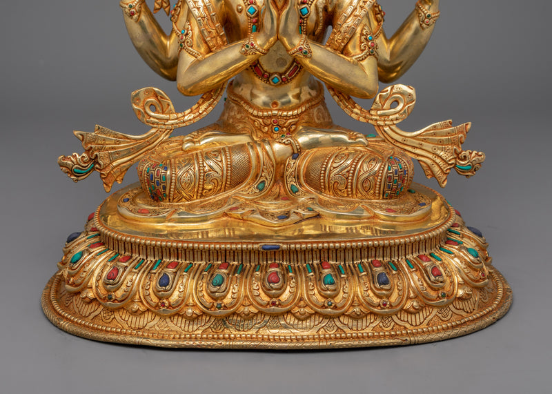 Avalokiteshvara Chenresig Bodhisattva Statue | Embodiment of Compassion