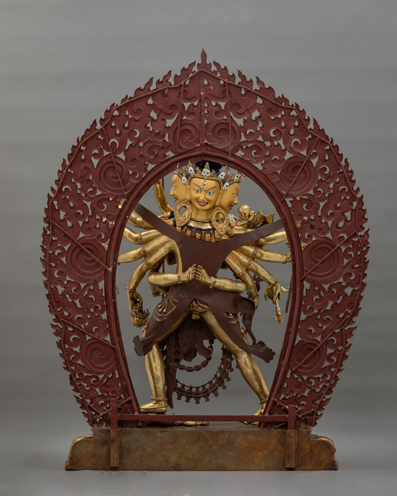 Yidam Chakrasamvara Dharma Buddha | Majestic Buddhist Deity Statue