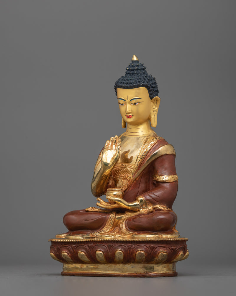 Tibetan Amoghasiddhi Dhyani Buddha Statue | Buddha of Fearless Action