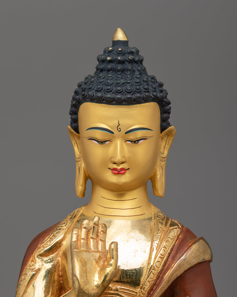 Tibetan Amoghasiddhi Dhyani Buddha Statue | Buddha of Fearless Action