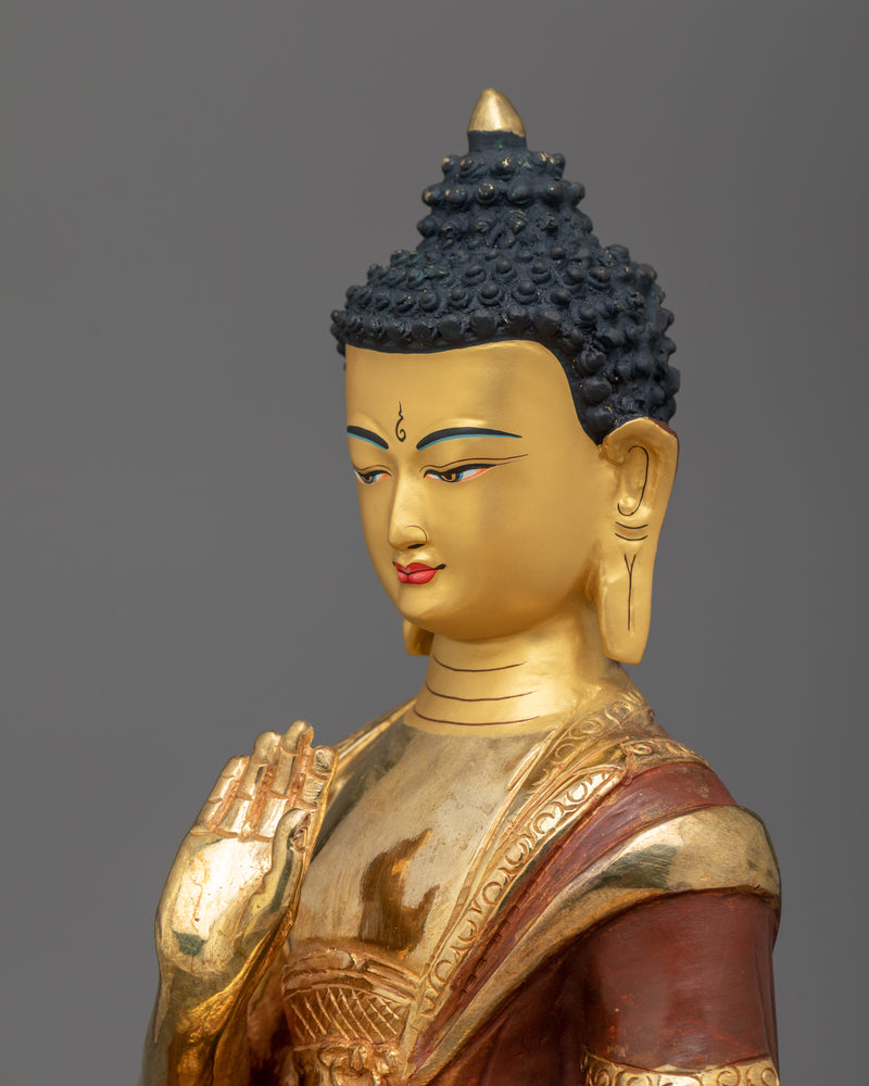 Tibetan Amoghasiddhi Dhyani Buddha Statue | Buddha of Fearless Action