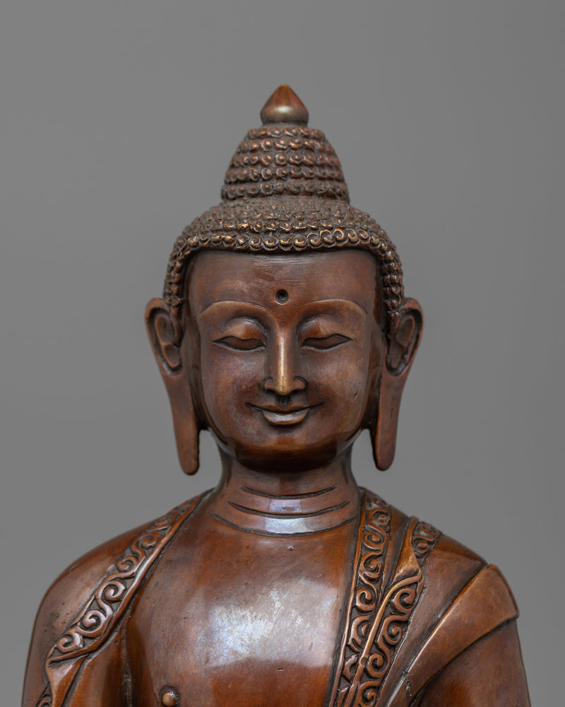 Handcarved Five Dhyani Buddha Statue | Tibetan Buddhism Artwork