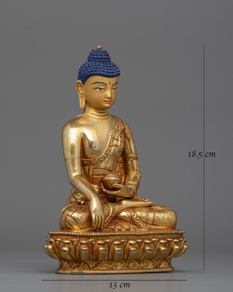 7.3 Inches Buddha Shakyamuni Deity Statue | Icon of Enlightenment