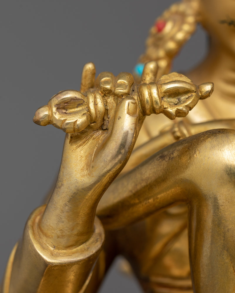 Tibetan Buddhism Guru Rinpoche Sculpture | Sacred Spiritual Statue