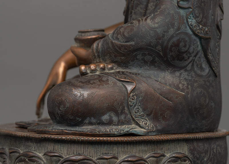 Statue of Shakyamuni Buddha in Earth-Touching Mudra | Tranquil Teacher