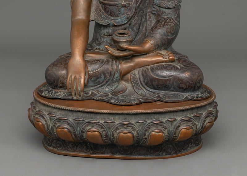 Statue of Shakyamuni Buddha in Earth-Touching Mudra | Tranquil Teacher