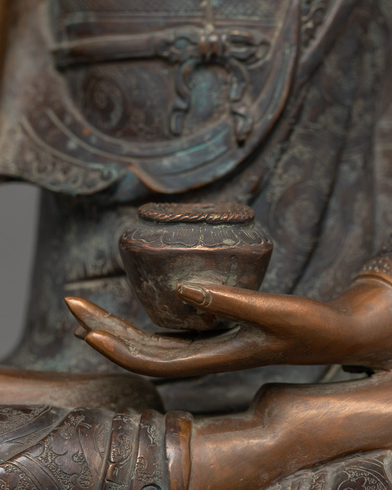 Statue of Shakyamuni Buddha in Earth-Touching Mudra | Tranquil Teacher