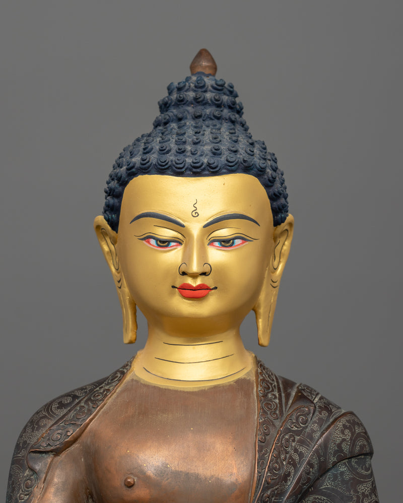 Statue of Shakyamuni Buddha in Earth-Touching Mudra | Tranquil Teacher