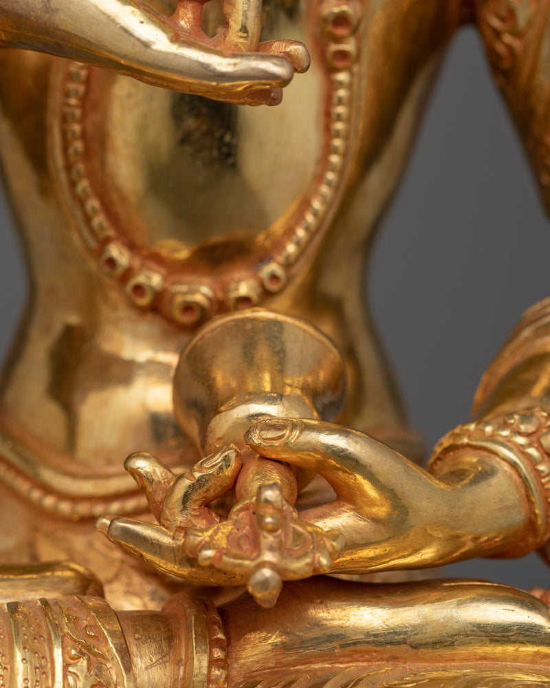 Vajrasattva Buddha of Primordial Purity and Enlightenment | Purification Deity Statue