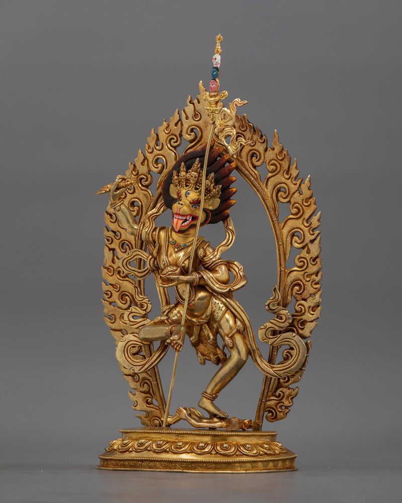 Lion-Faced Dakini Simhamukha Sculpture | Fierce Protector and Dharma Defender