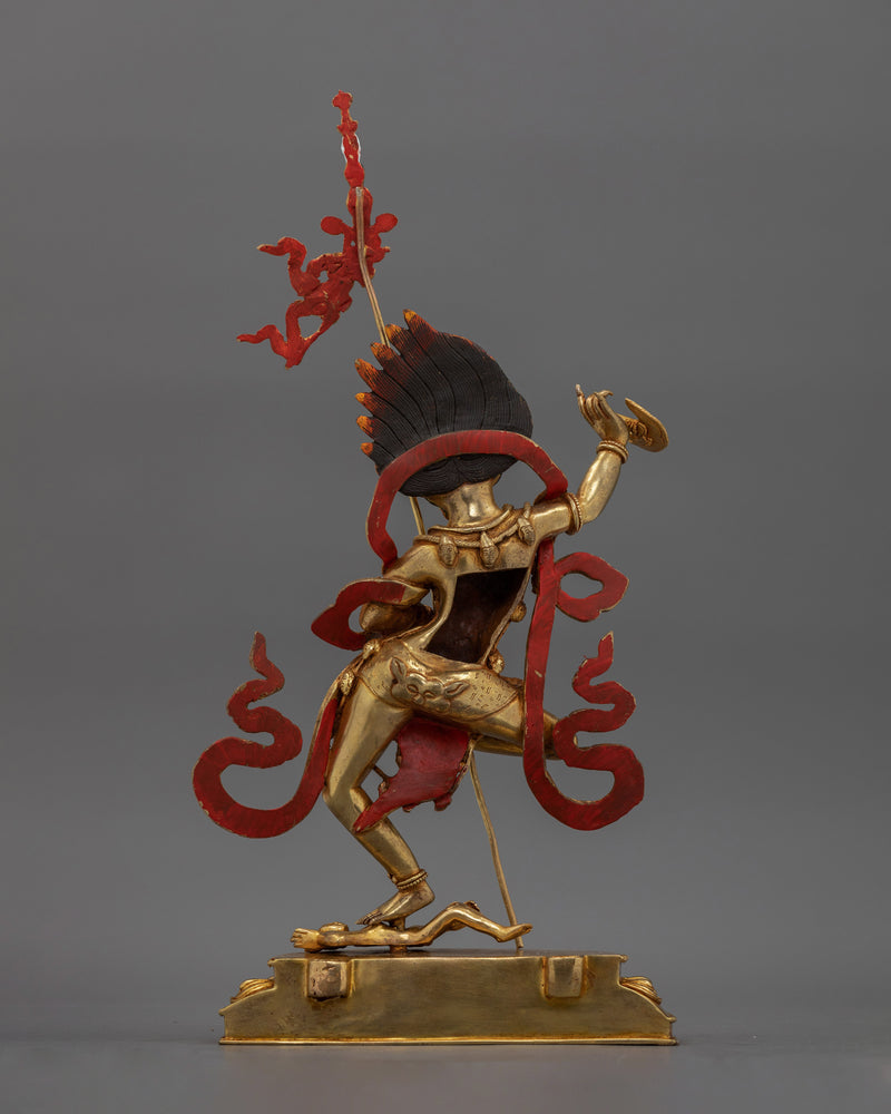 Lion-Faced Dakini Simhamukha Sculpture | Fierce Protector and Dharma Defender