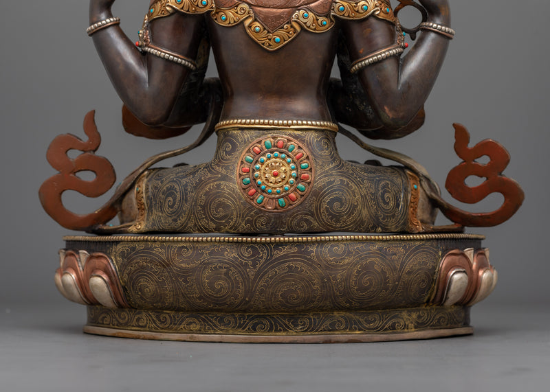 Lord of Compassion Chenrezig Buddhism Statue | Handmade Buddhist Sculpture