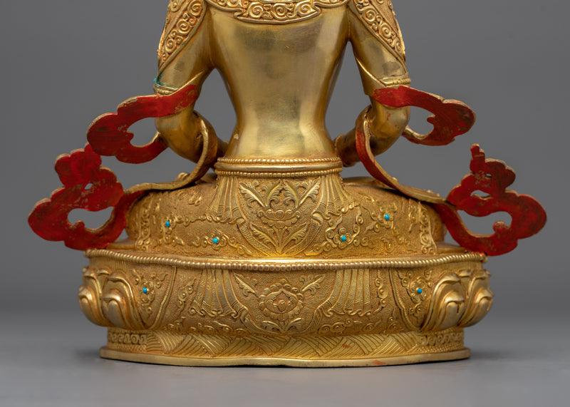 Buddha of Boundless Life Amitayus Sculpture | Embrace the Gift of Longevity