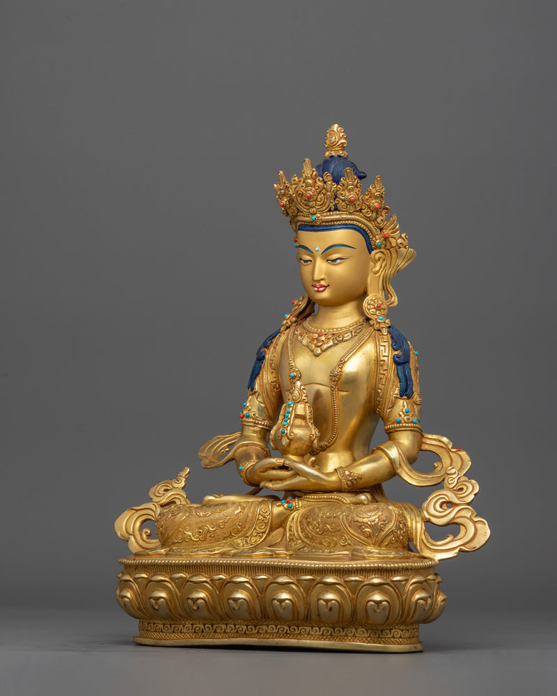 Buddha of Boundless Life Amitayus Sculpture | Embrace the Gift of Longevity