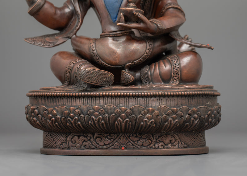 A Sacred Union Statue of Guru Rinpoche with his Consort | Spiritual Mastery