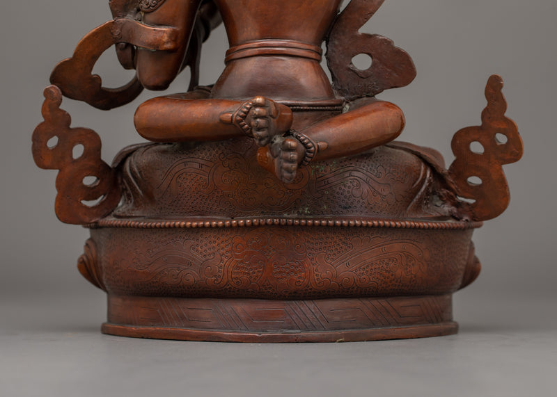 Tibetan Sacred Manjushri with Consort | The Perfect Balance of Wisdom and Compassion