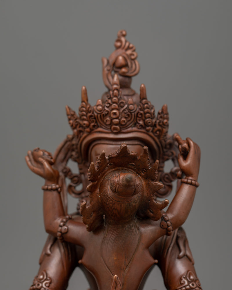 Spiritual Unity of Amitayus With Consort Figurine | The Infinite Potential of Enlightenment