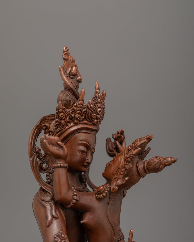 Spiritual Unity of Amitayus With Consort Figurine | The Infinite Potential of Enlightenment