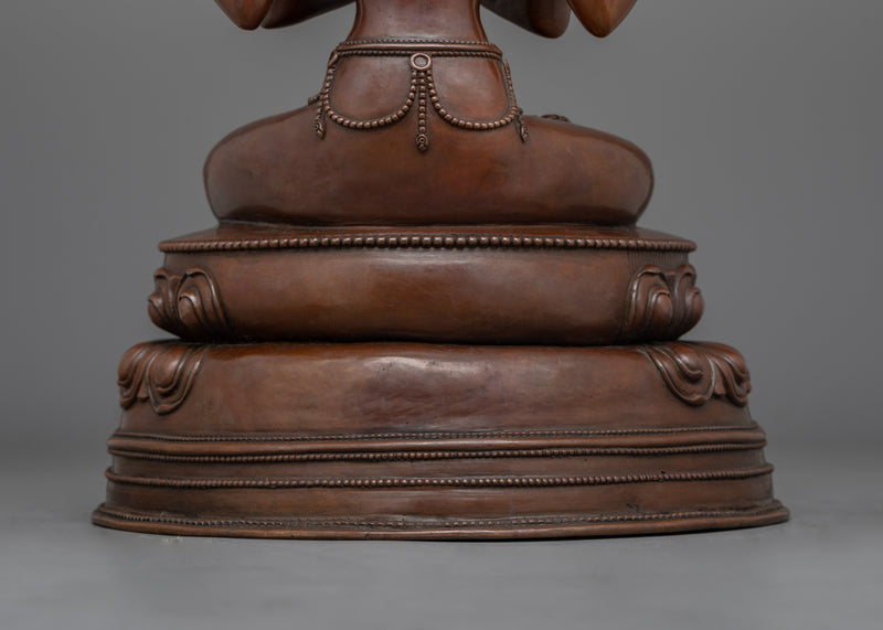 Bodhisattva of Compassion Chenresig Sculpture | Tibetan Buddhist Altar Decor