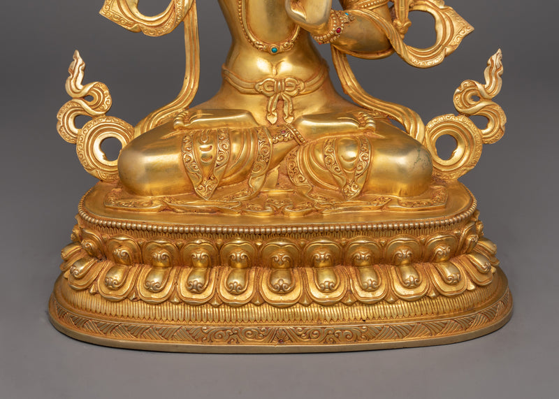 Dharma Bodhisattva Majnushri Statue | Tibetan Wisdom Deity