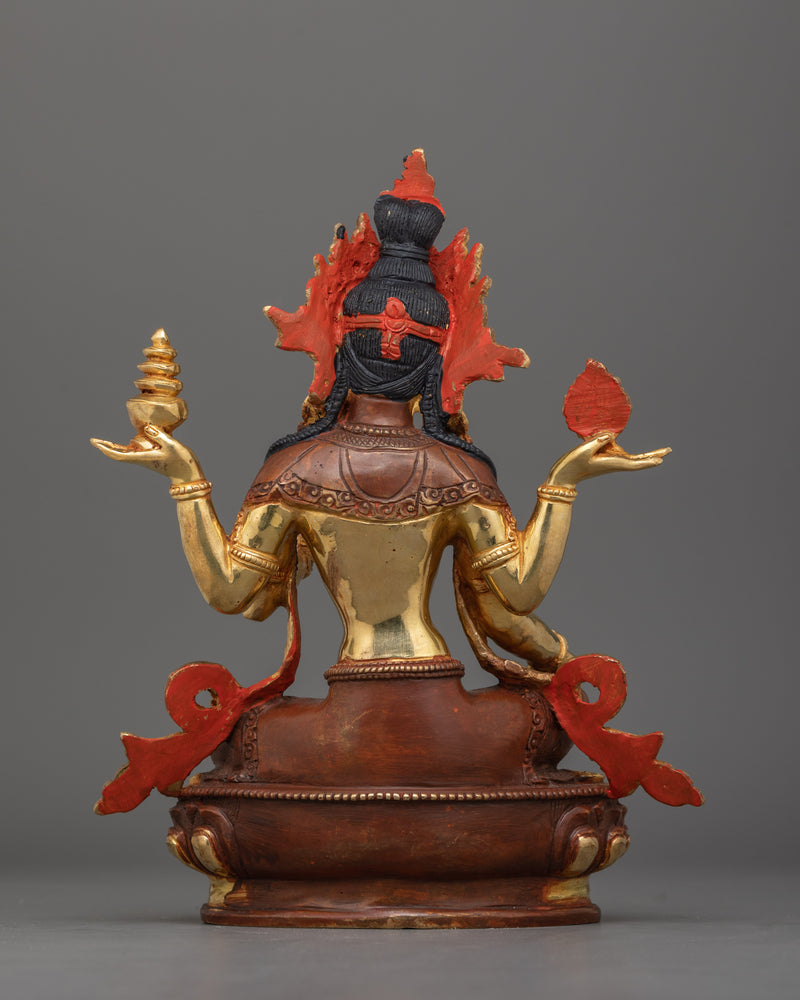 Hindu Wealth Deity Laxmi Figurine | Goddess of Prosperity, Abundance, and Blessings