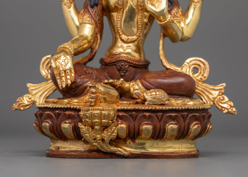 Hindu Wealth Deity Laxmi Figurine | Goddess of Prosperity, Abundance, and Blessings