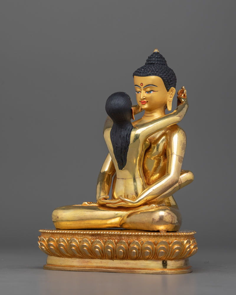 Union of Samanthabhadra with Consort Figure | Symbol of Balanced Wisdom and Compassion