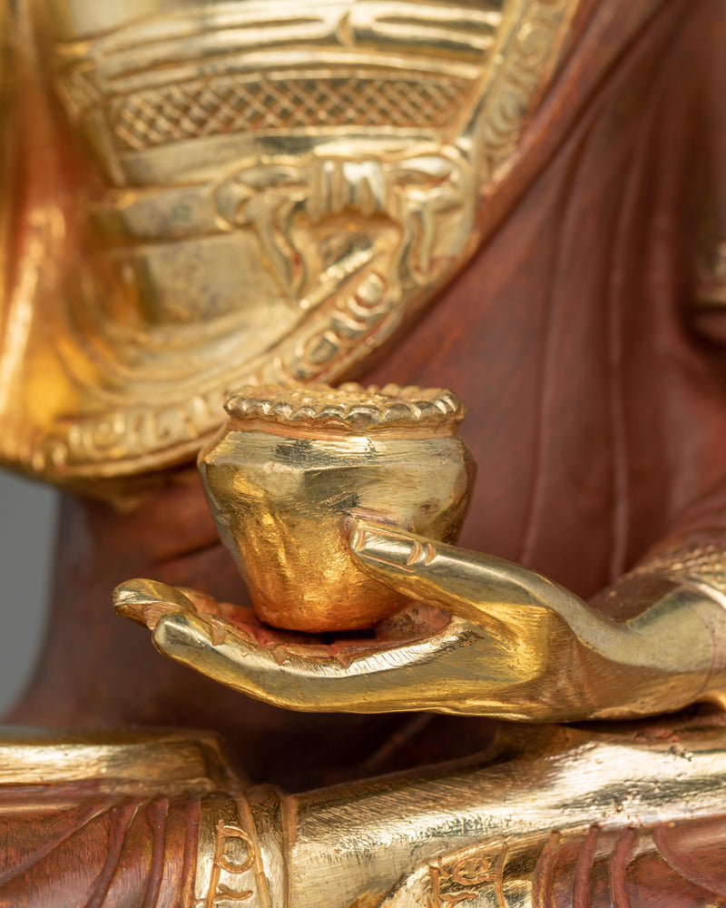 Handcrafted Shakyamuni Buddha Dharma Teacher | Tibetan Copper Statue