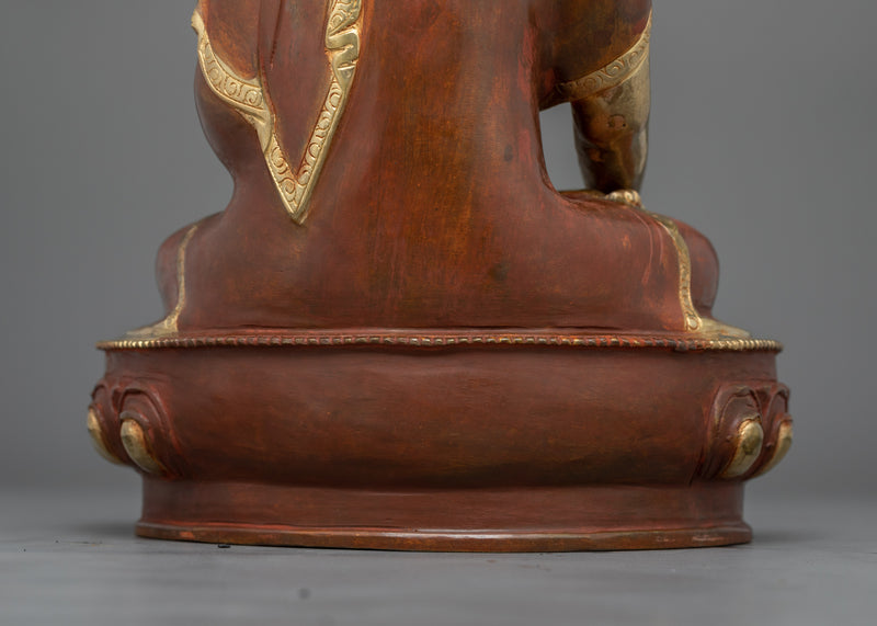 Handcrafted Shakyamuni Buddha Dharma Teacher | Tibetan Copper Statue