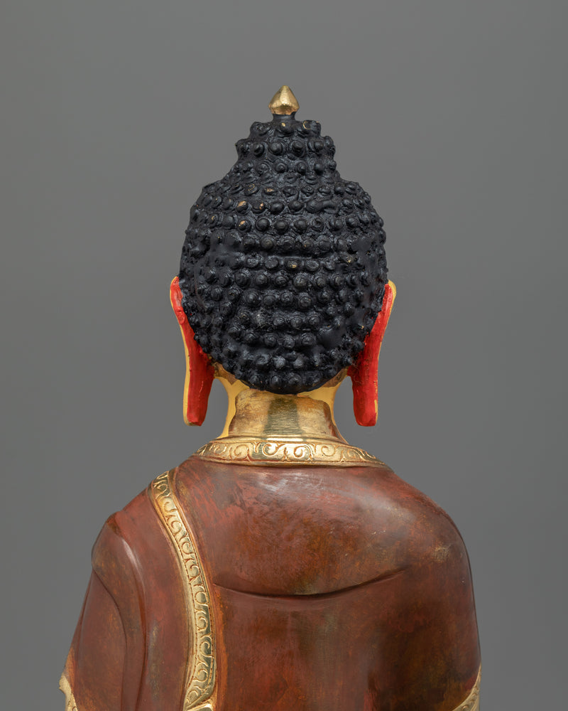 Handcrafted Shakyamuni Buddha Dharma Teacher | Tibetan Copper Statue