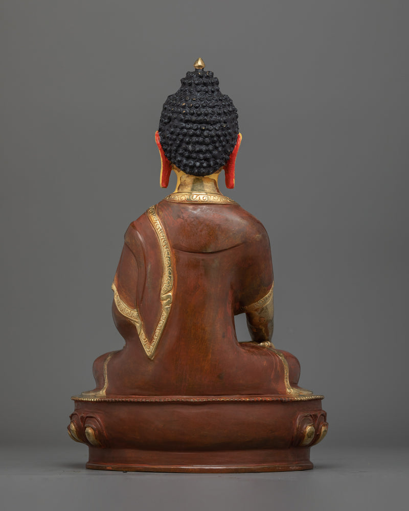 Handcrafted Shakyamuni Buddha Dharma Teacher | Tibetan Copper Statue