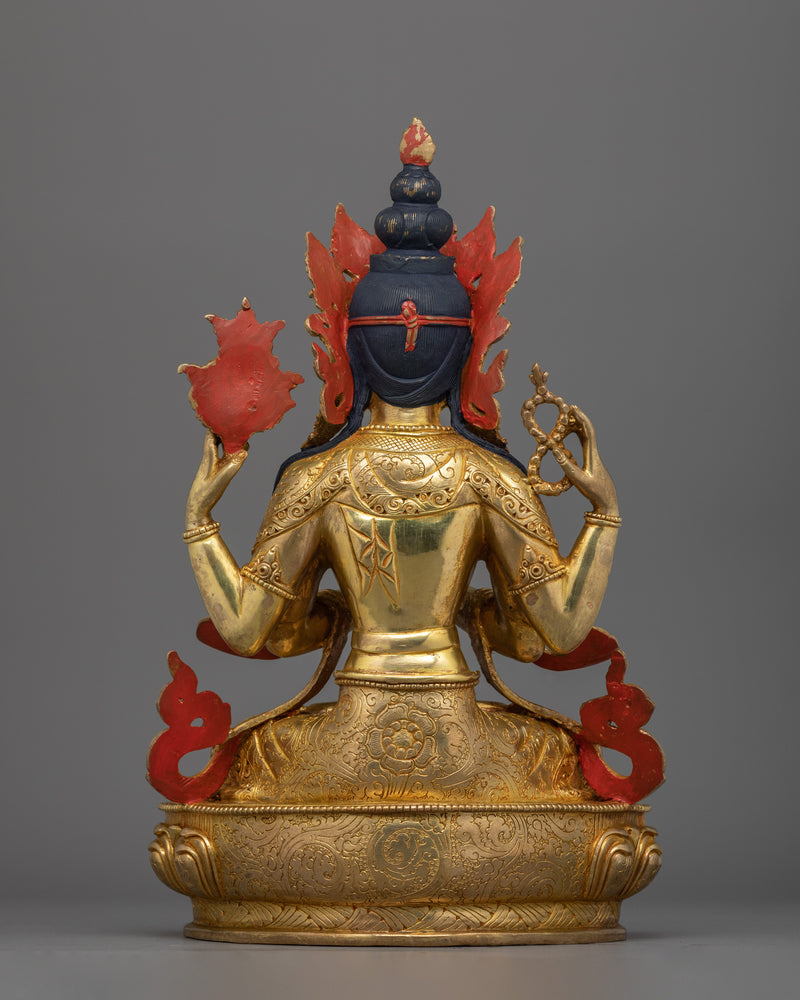 Chenrezig Embodiment of Compassion and Wisdom | Handmade Buddhist Statue