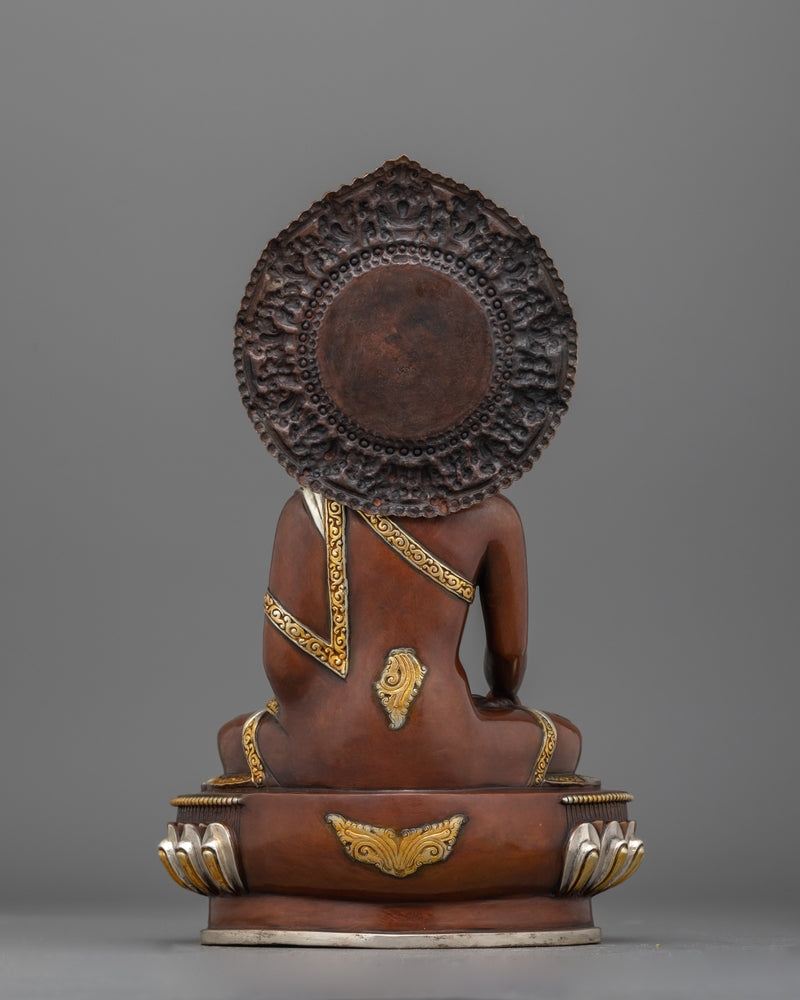 Handcarved Oxidized Shakyamuni Buddha Statue | Timeless Symbol of Enlightenment