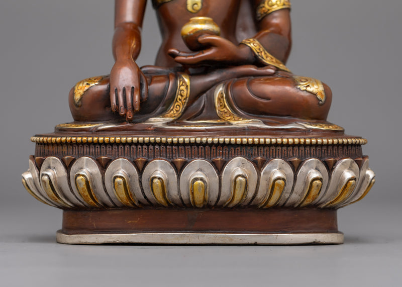 Handcarved Oxidized Shakyamuni Buddha Statue | Timeless Symbol of Enlightenment