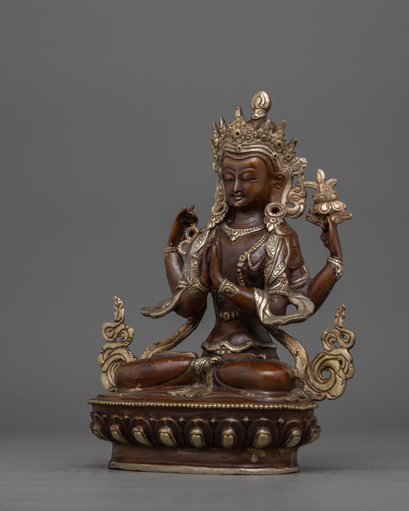 Lord Chenresig Figurine for Enlightenment | Bodhisattva of Compassionate Action