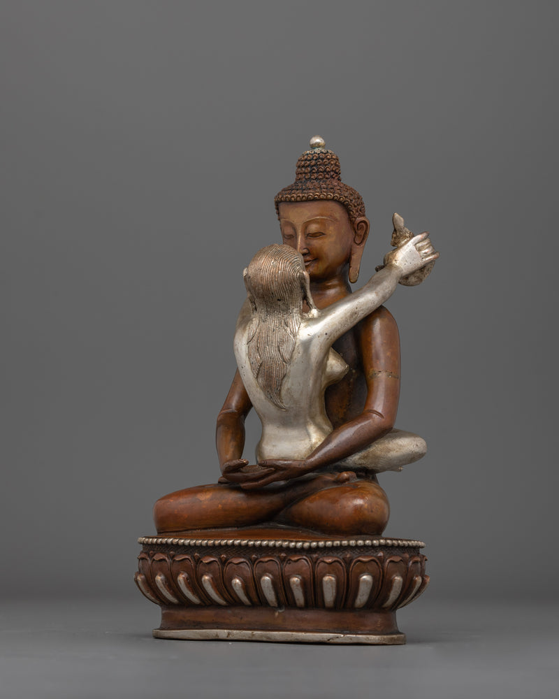 Samantabhadra Yab Yum Figure for Altar Decor | Symbol of Virtue and Liberation