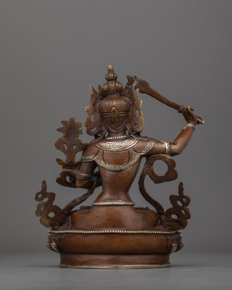 Manjushri with Sword of Awareness Statue | Buddhist Protector of Wisdom