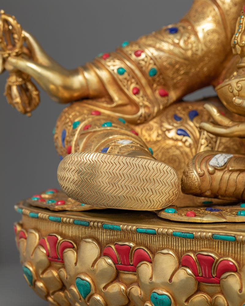 Tibetan Master Guru Rinpoche Figurine | The Precious Teacher of Tibetan Buddhism