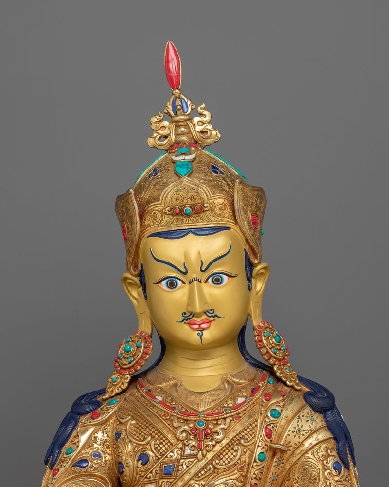 Tibetan Master Guru Rinpoche Figurine | The Precious Teacher of Tibetan Buddhism