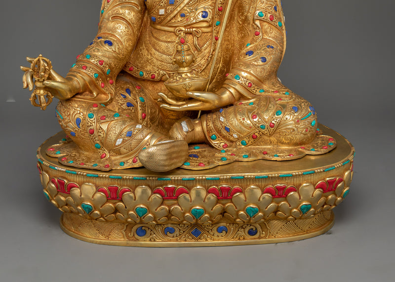 Tibetan Master Guru Rinpoche Figurine | The Precious Teacher of Tibetan Buddhism