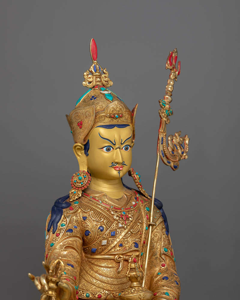 Tibetan Master Guru Rinpoche Figurine | The Precious Teacher of Tibetan Buddhism