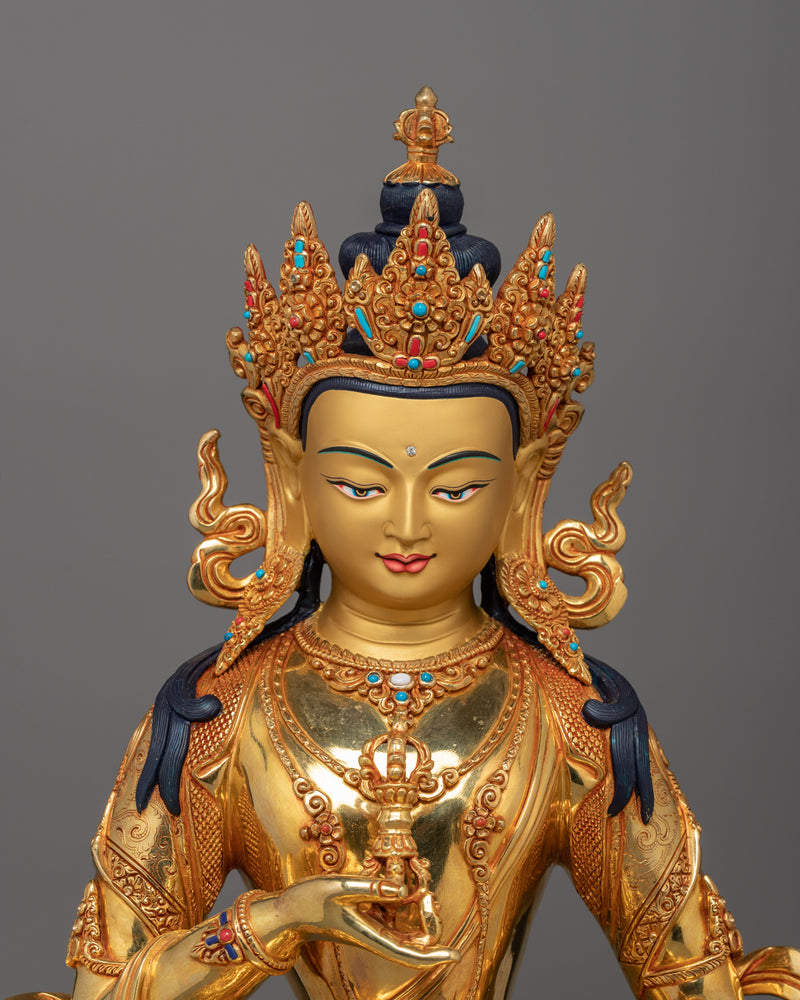 Hand-crafted Vajrasattva Religious Statue | Sculpture for Buddhist Shrine Room Decor