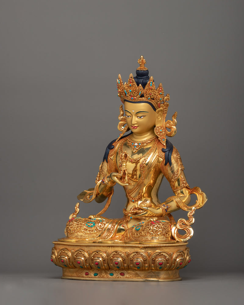 Hand-crafted Vajrasattva Religious Statue | Sculpture for Buddhist Shrine Room Decor