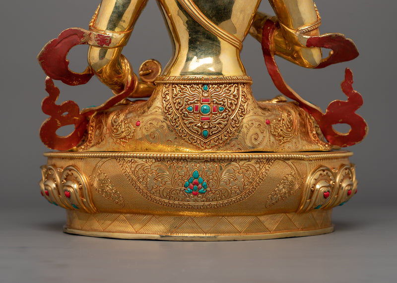 Hand-crafted Vajrasattva Religious Statue | Sculpture for Buddhist Shrine Room Decor