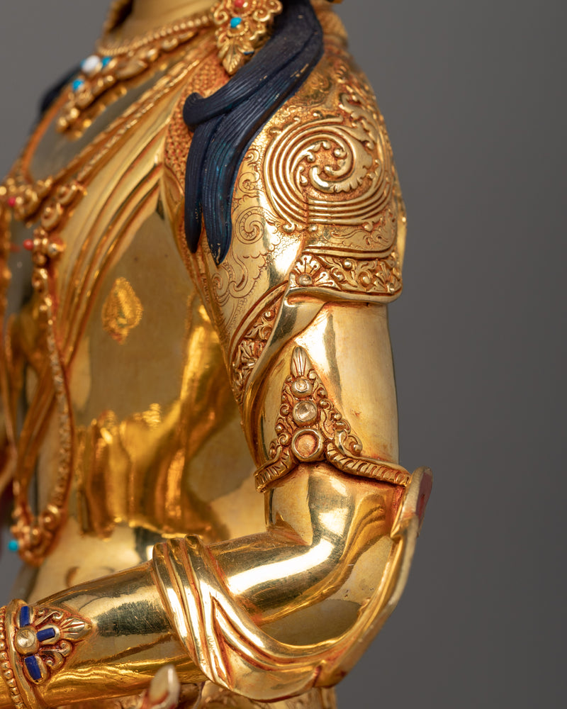 Hand-crafted Vajrasattva Religious Statue | Sculpture for Buddhist Shrine Room Decor