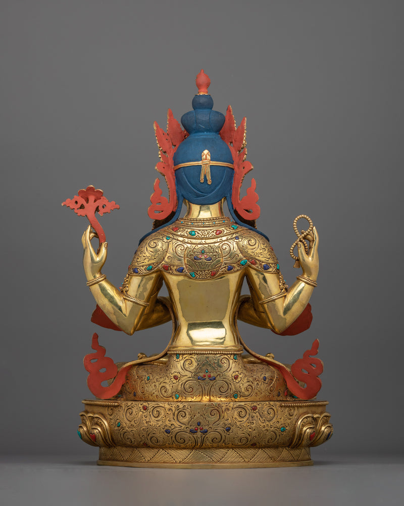 Bodhisattva of Compassion Chenrezig Figurine | Protector of All Sentient Beings