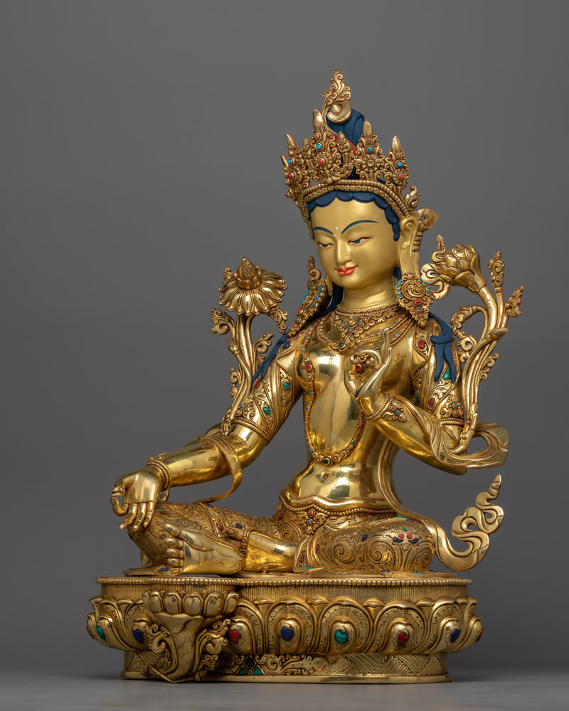 Compassionate Tibetan Buddhism Green Tara Rupa | The Swift Liberator