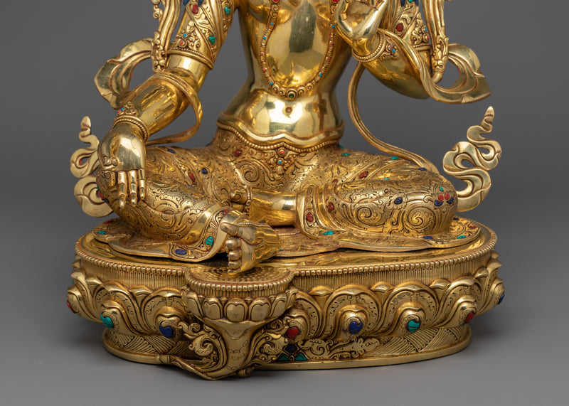 Compassionate Tibetan Buddhism Green Tara Rupa | The Swift Liberator